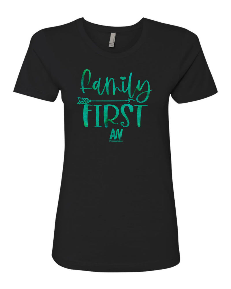 Family First Arrow Graphic - Women's Shirt