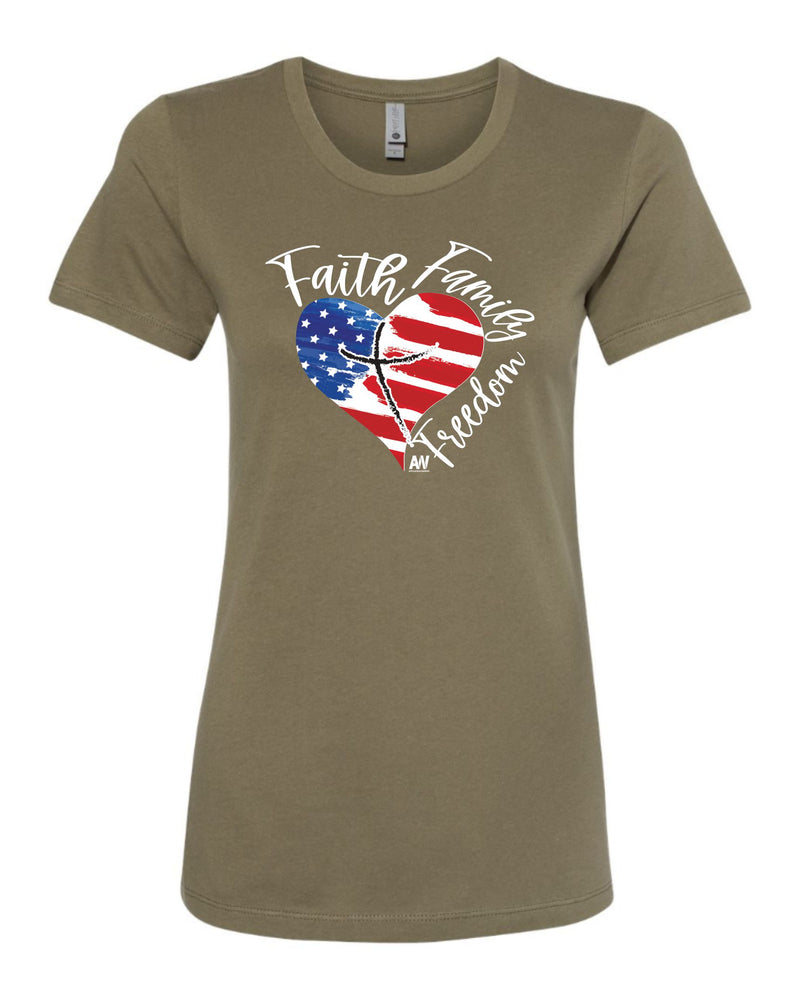 Faith Heart Graphic - Women's Shirt