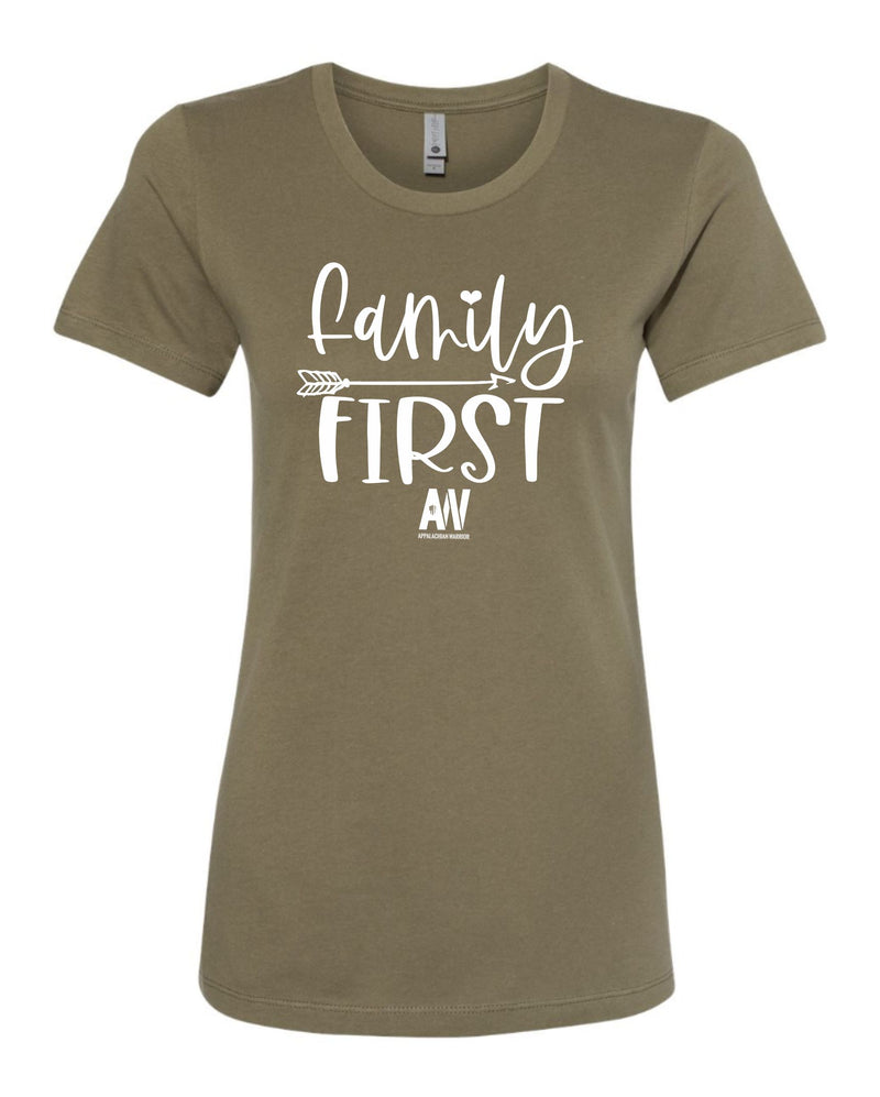 Family First Arrow Graphic - Women's Shirt