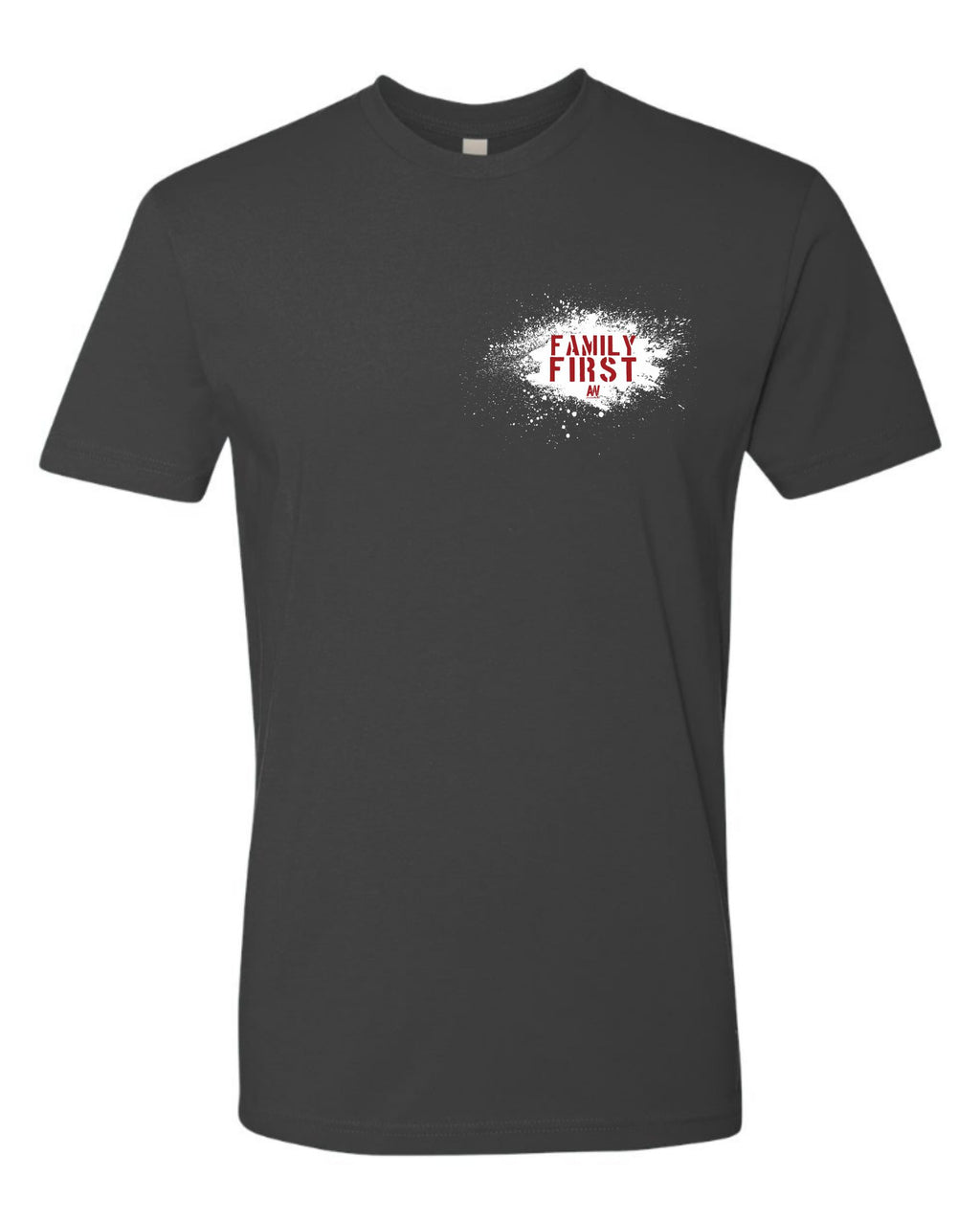 Family First Splatter Graphic - Shirts for Men