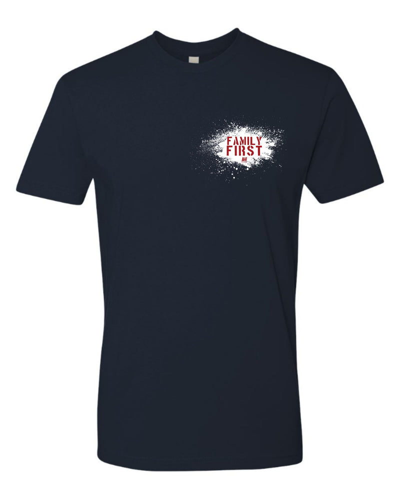 Family First Splatter Graphic - Shirts for Men