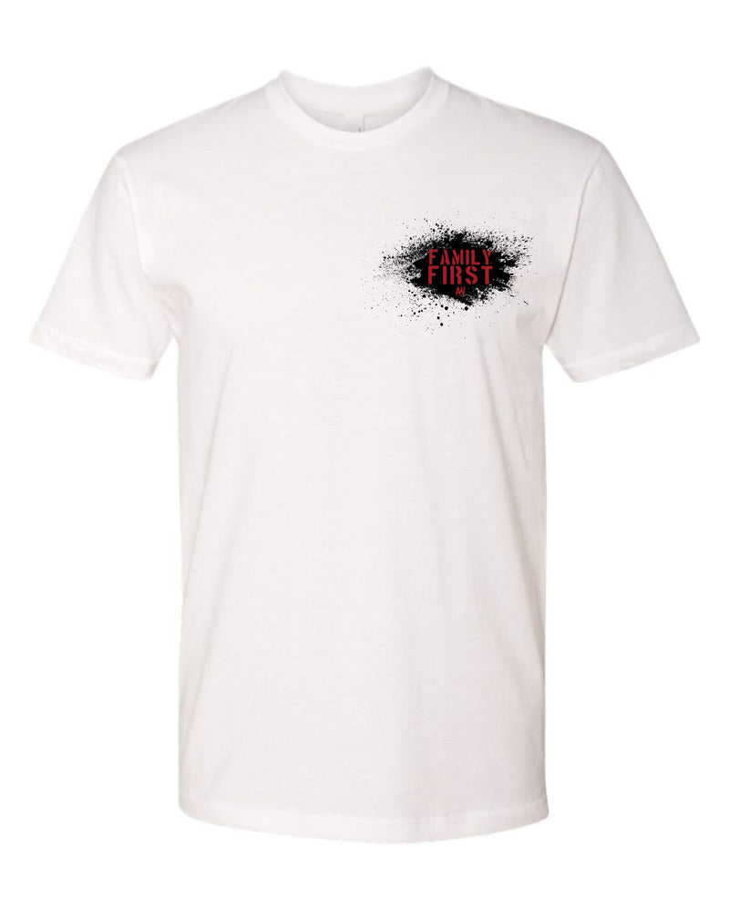 Family First Splatter Graphic - Shirts for Men