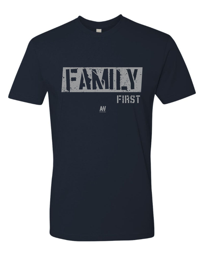 Family First Stencil - Shirts for Men