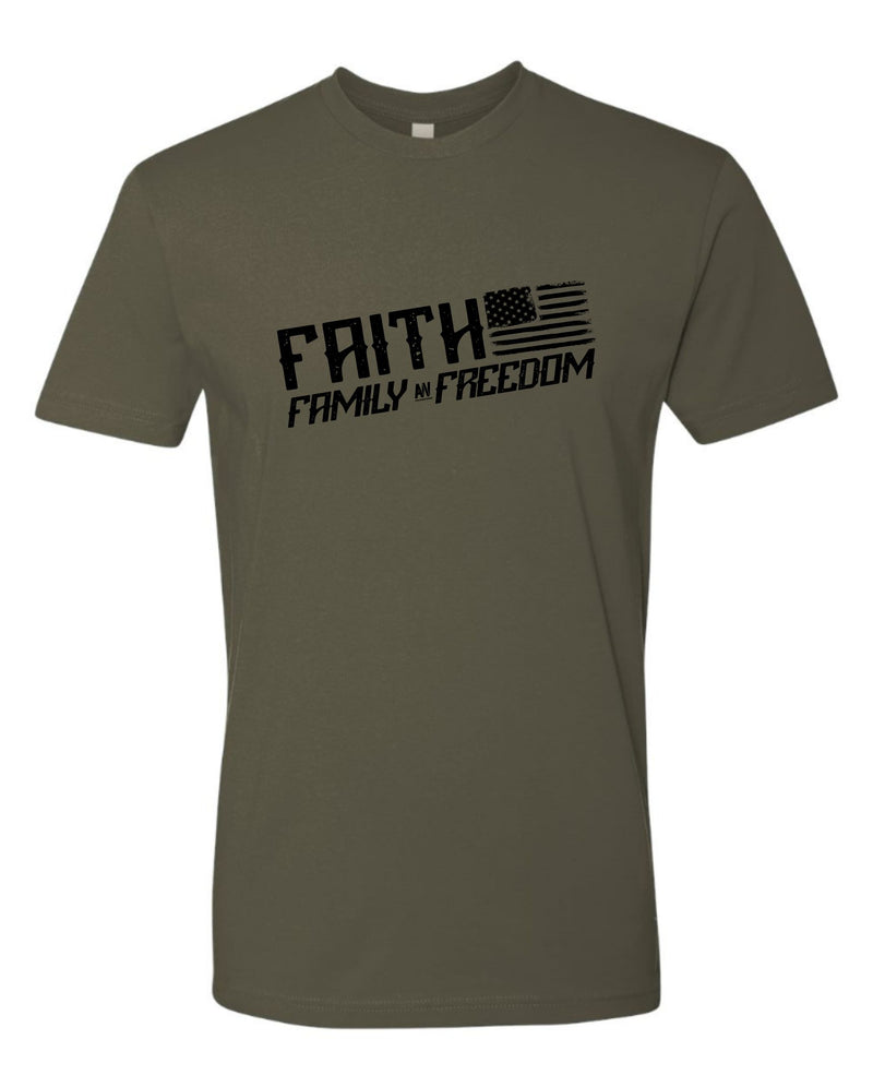 Faith Family Freedom (FFF) Slant - Shirts for Men